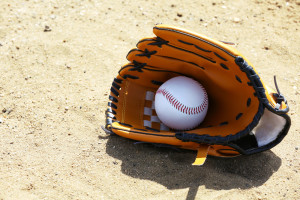 Baseball glove from Thompson's Sport Shop
